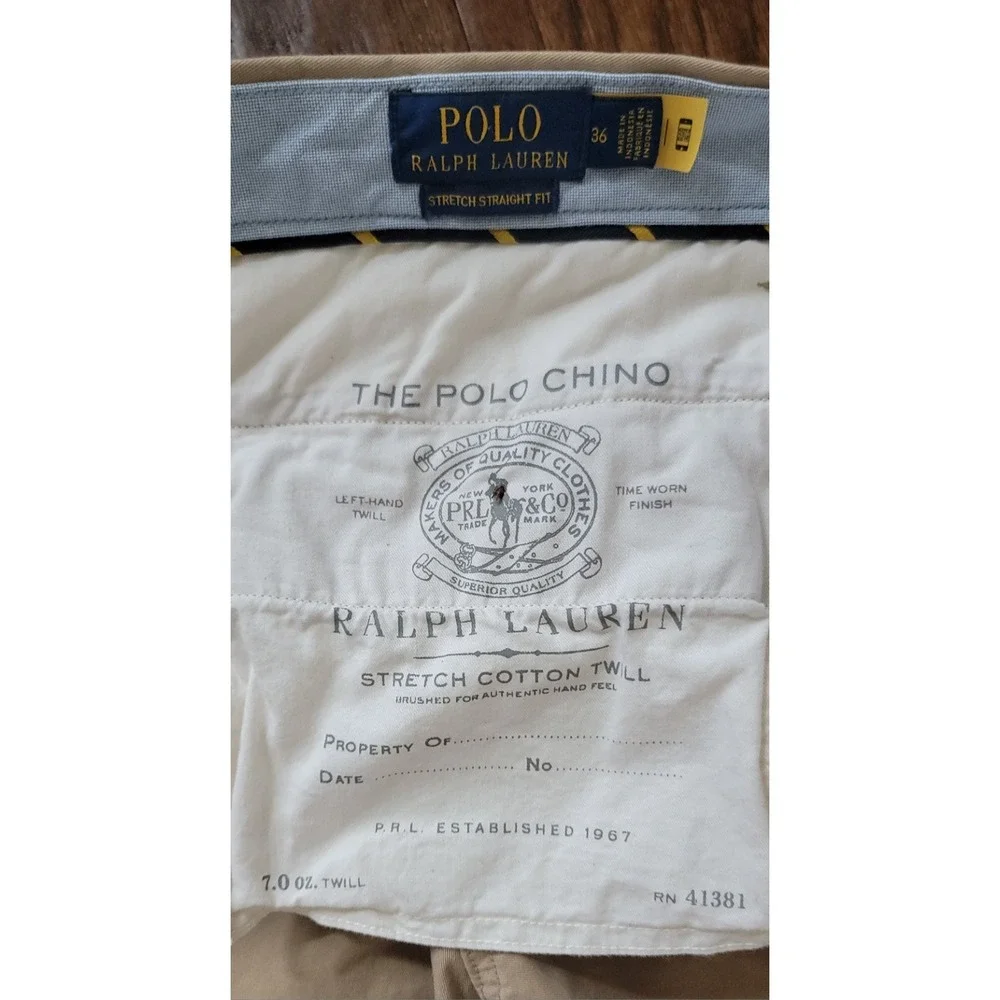Polo Ralph Lauren Men's Blue Label Stretch Straight Fit Chino Shorts‎ Sz 36x8